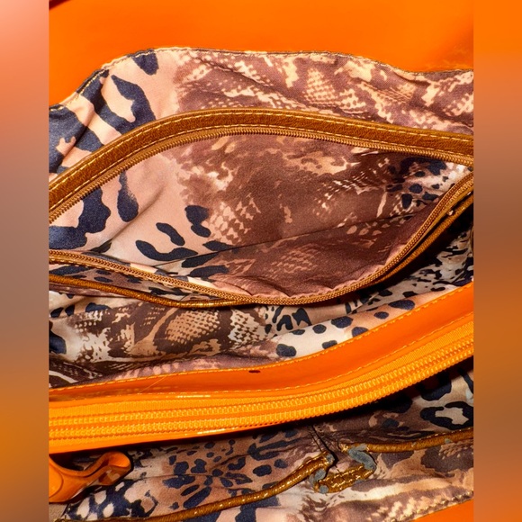 Sharif Orange Studded Shoulder Bag - Picture 13 of 14